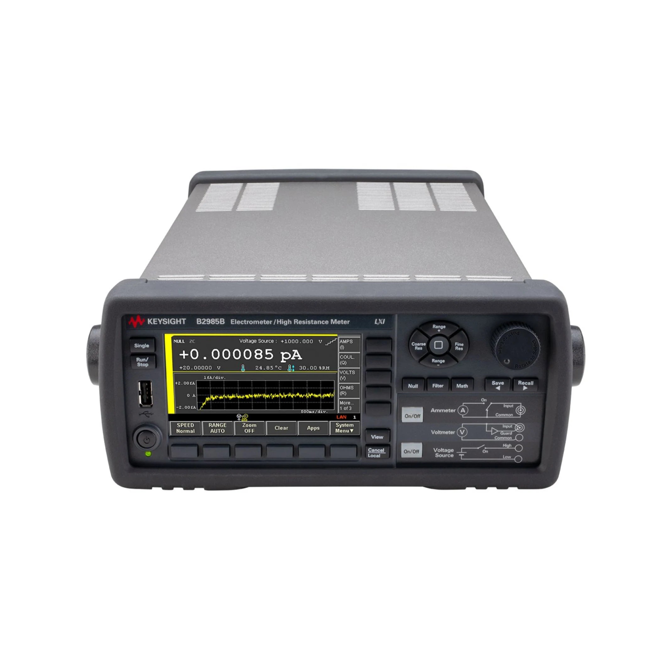 Keysight Agilent B2985B High-Performance Electrostatic Meter Electronic High Resistance Instrument 0.01 FA