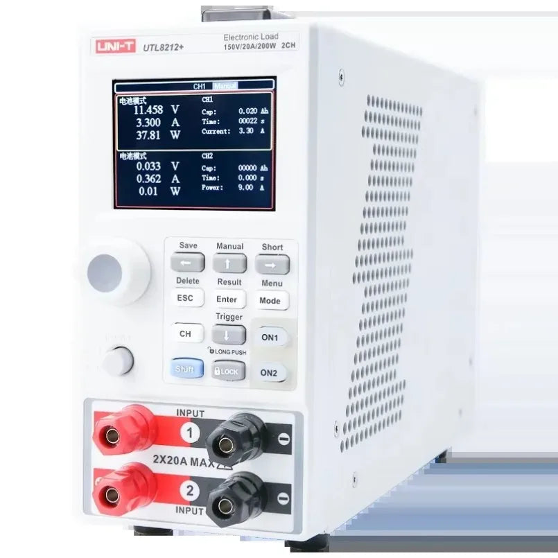 UNI-T  UTL8212+ 150V 20A 400W Electronic Load Programmable Power Supply Current Meter RS232 Communication Module lexso