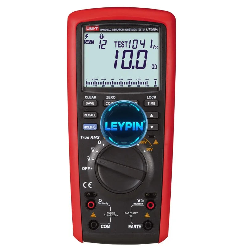 UNI-T UT505A 6000 Count Data Hold Lock Timing Measurement Storage Call Function Insulation Resistance Tester     lexso