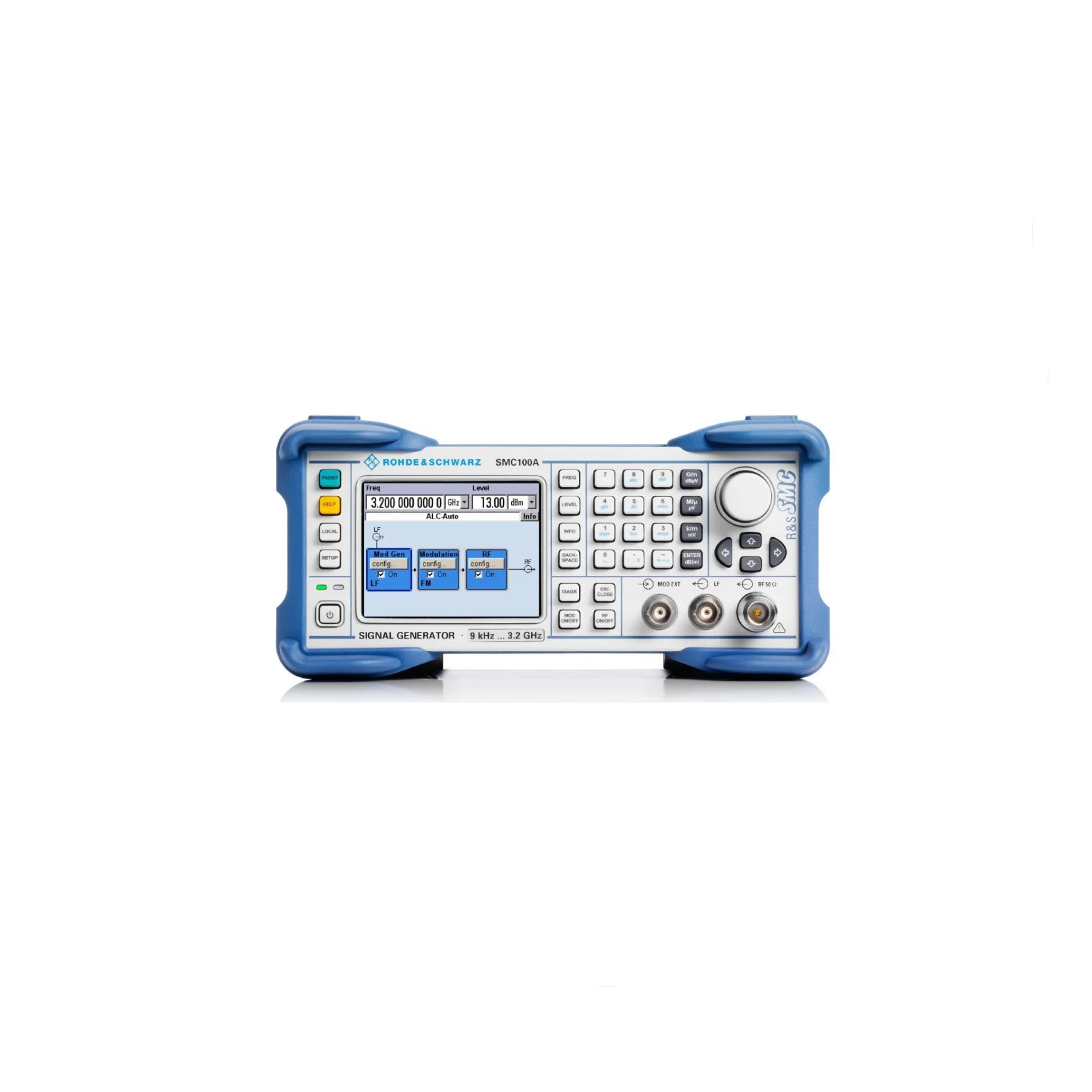 Rohde & Schwarz SMC100A signal Generator Frequencies Range From 9 kHz to 1.1 GHz or 3.2 GHz
