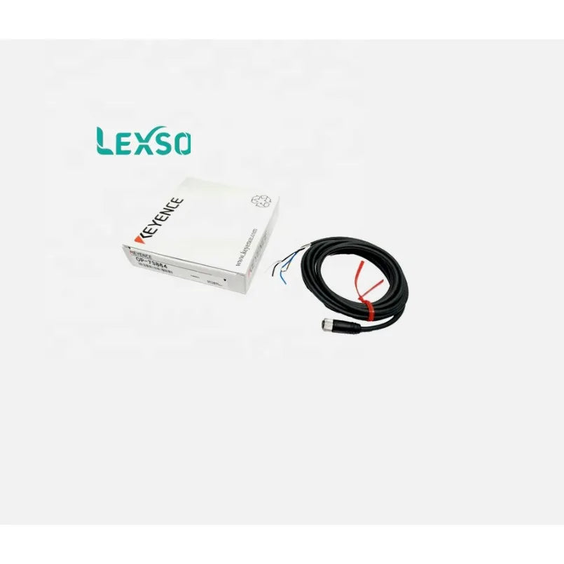 Original KEYENCE OP-73864 Fiber Optic Sensor Connector Cable M8 Straight 2-m PVC lexso
