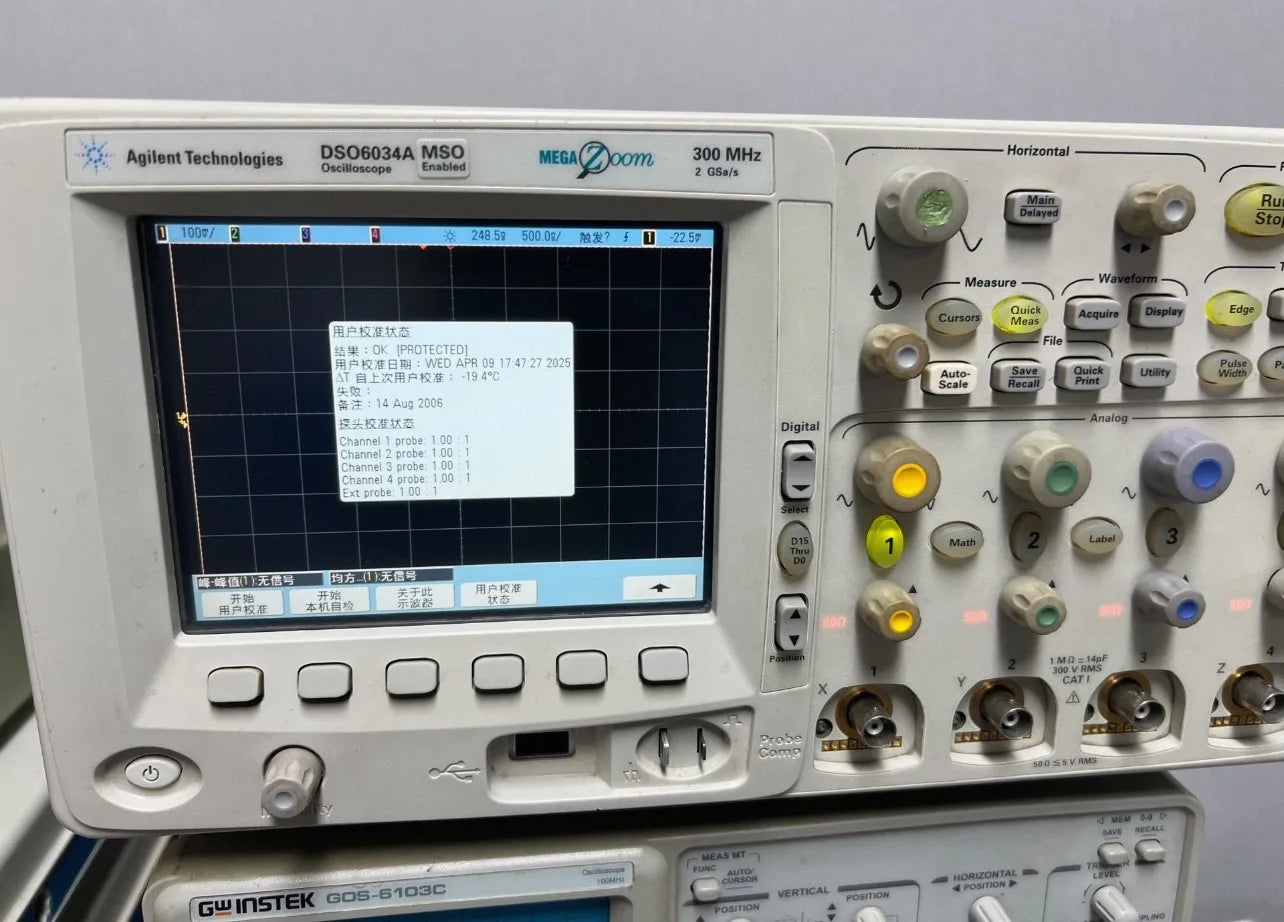 Agilent MSO6034A Mixed Signal Oscilloscope 300 MHz 4 Scopes/16 Digital Channels