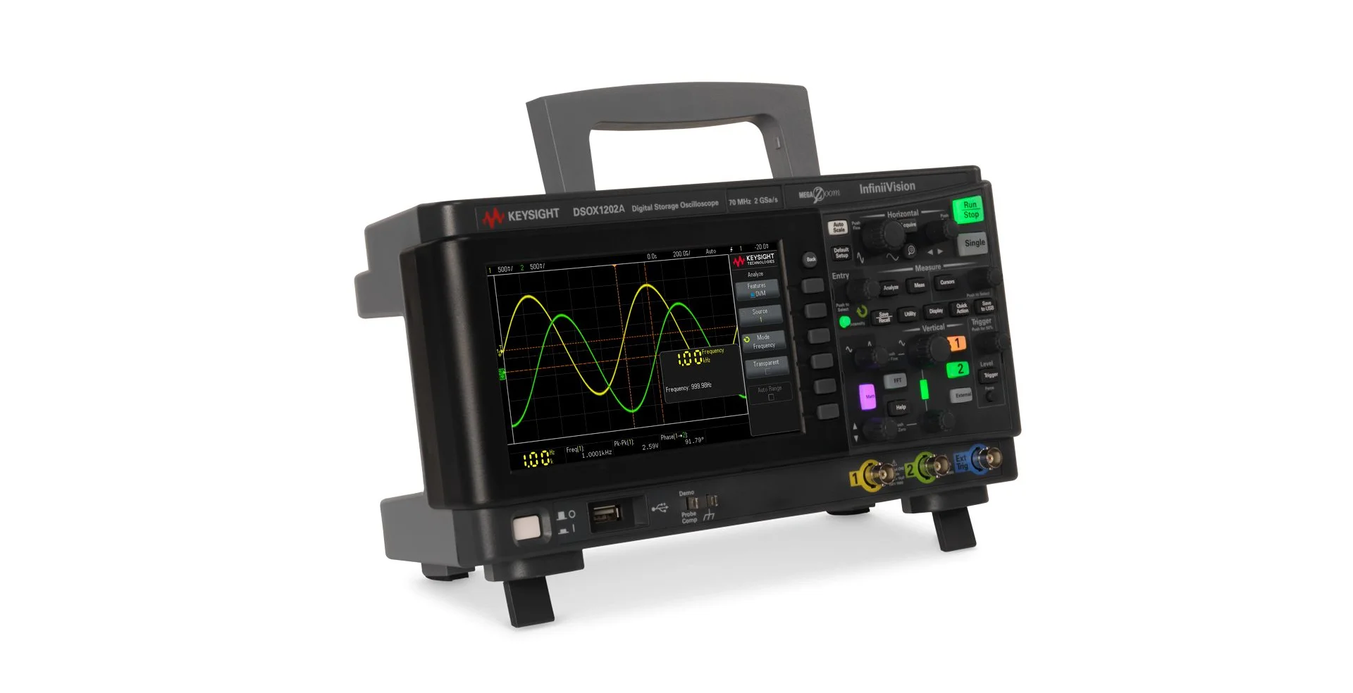 TTLTES Keysight DSOX1202A Oscilloscope High Performance 70/100/200 MHz 2 Analog Channels