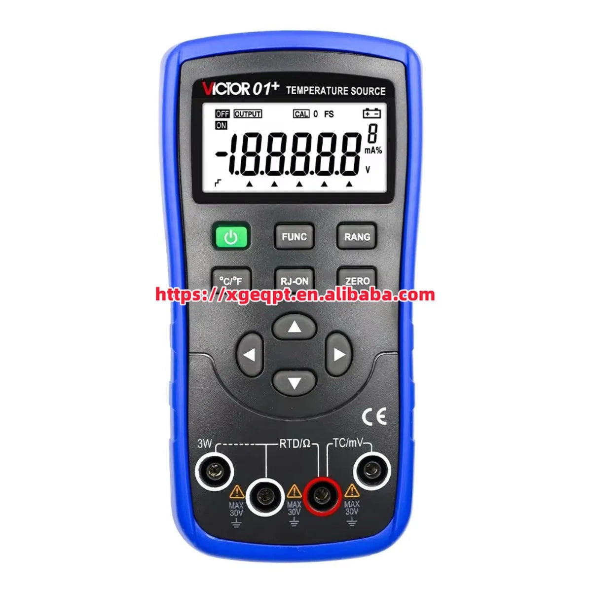 VICTOR 01+ Temperature Source Multifunction Process Calibrator 0.05%. 5 Digits Display 8 Types Thermocouple   ytdi