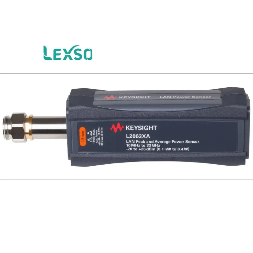 Keysight L2063XA LAN Wide Dynamic Range Average and Peak Power Sensor, 50,000 Readings/sec, -70dbm to 20dBm    lexso