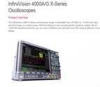 Keysight MSOX4054G Mixed Signal Oscilloscope: 500 MHz, 4 Analog Plus 16 Digital Channels
