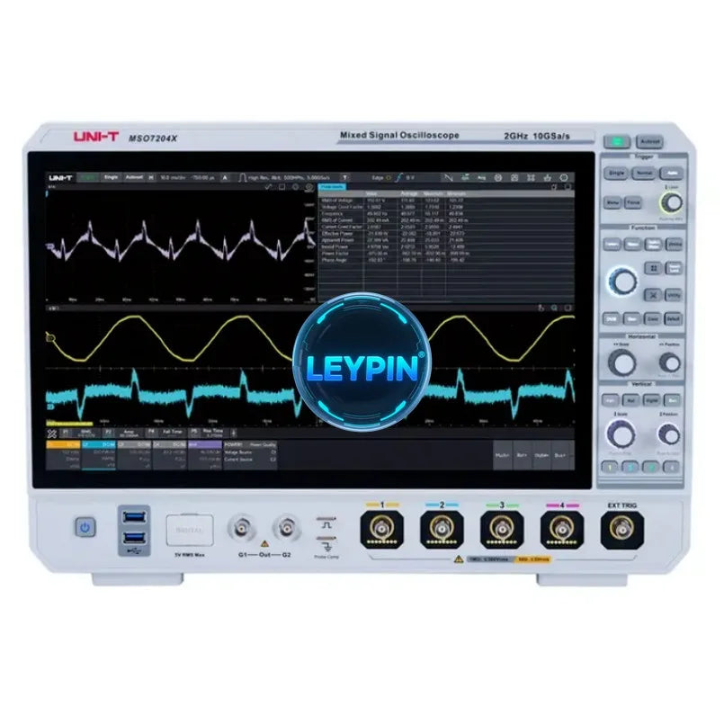 UNI-T MSO7204X 2GHz, 4-Channel, 10 GSa/s Mixed Signal Oscilloscope with 15.6 Inch Touch Screen Display      lexso