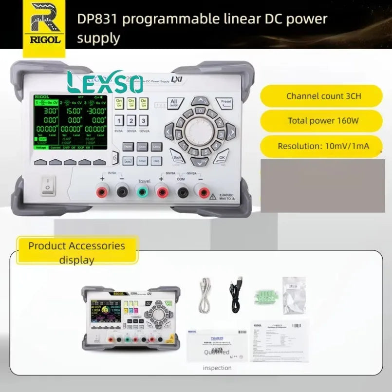Rigol DP832A Programmable Dc Power Supply With Professional Version Data Analysis Software  lexso