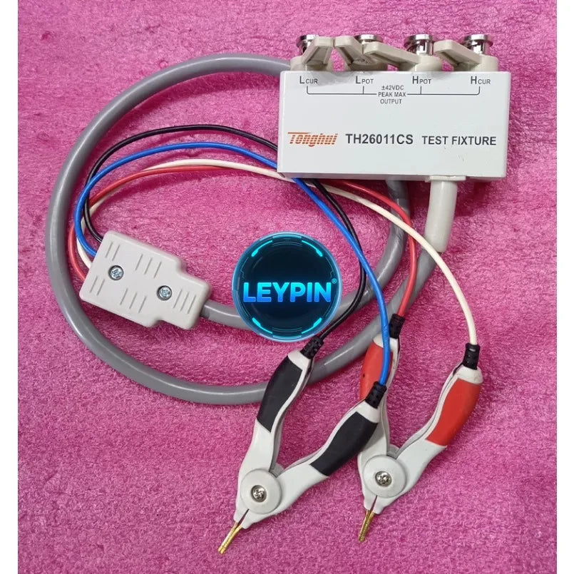 Tonghui TH26011CS 4-Terminal Insulated Locking Kelvin Test Cable Fits for TH2830 TH2831 TH2832 TH2523 Series    ytdi