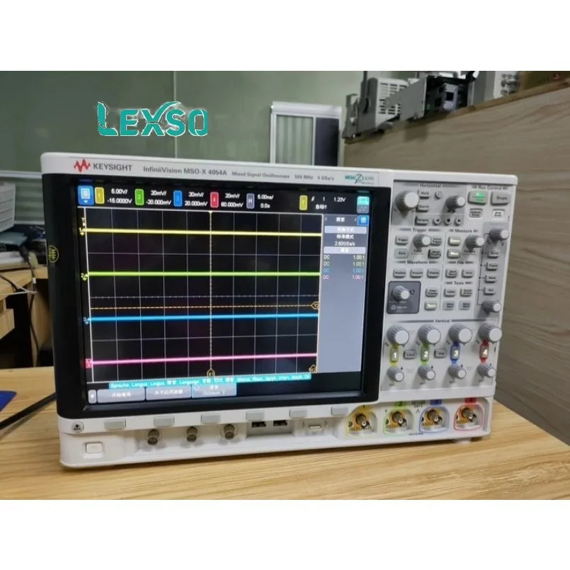 Keysight InfiniiVision 4000 X Series MSOX4054A Mixed Signal Oscilloscope, 500 MHz, 4 Analog Plus 16 Digital Channels    lexso