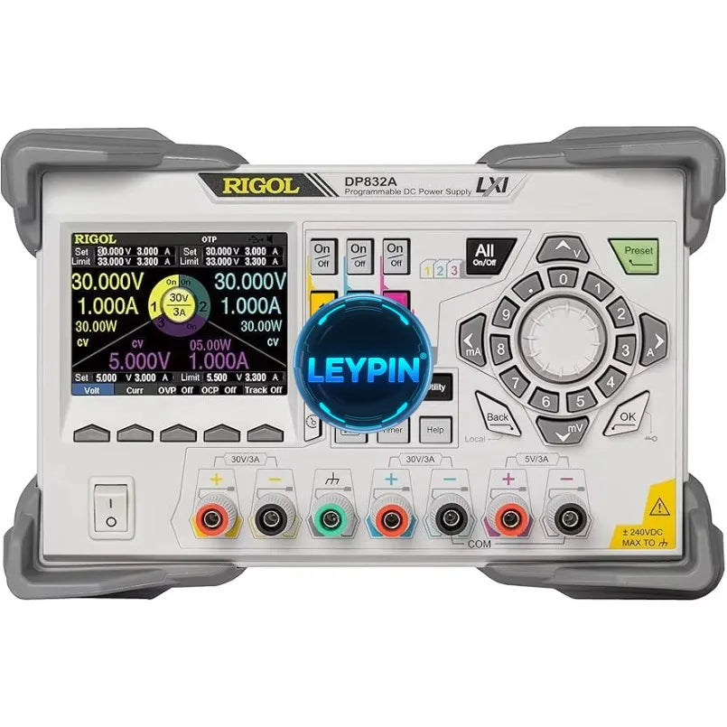 Rigol DP832A 195W Programmable DC Power Supply 3 Channel (30V/3A 5V/3A) Bench Lab Variable 8-Bit Resolution  lexso