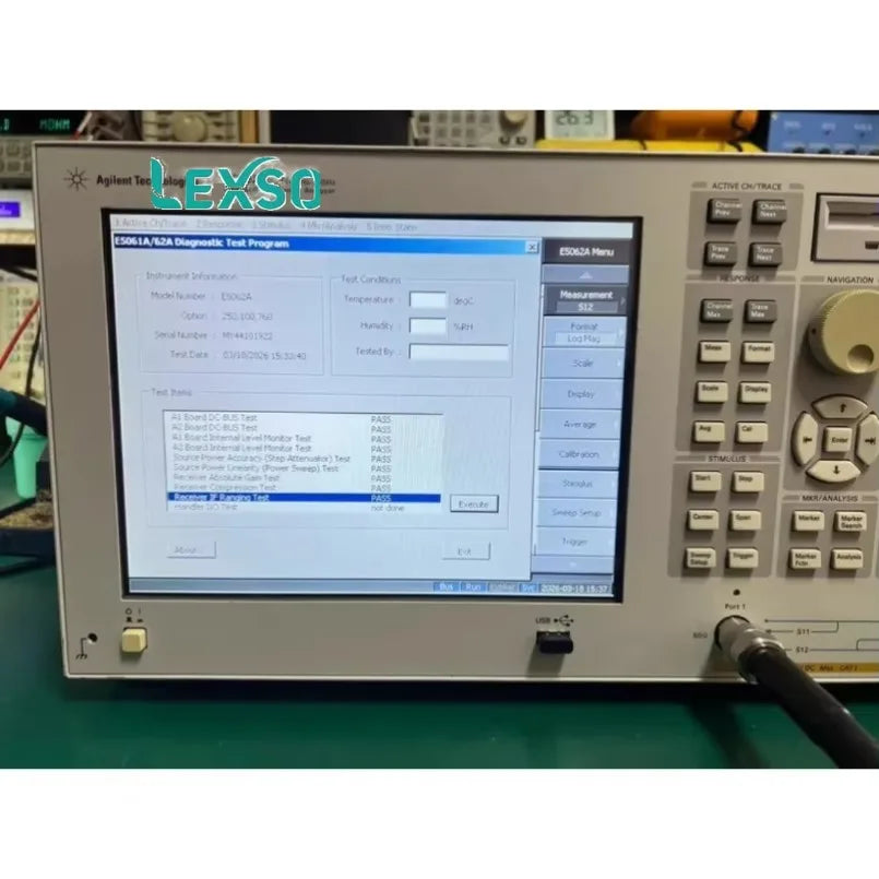 used KEYSIGHT / Agilent E5062A 300kHz-3GHz Vector network Analyzer/used   lexso
