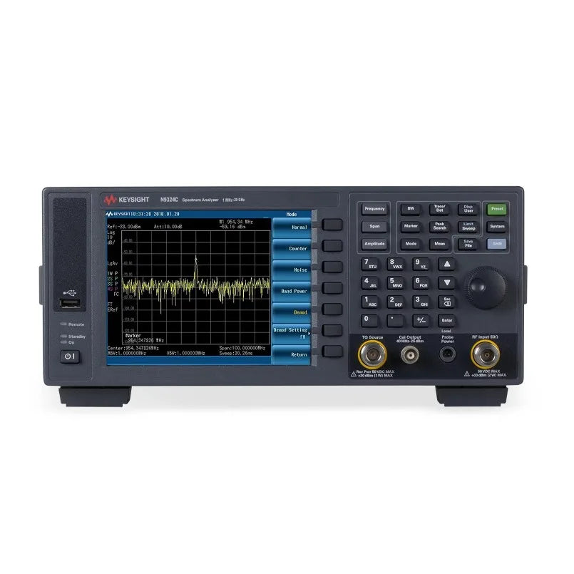 Keysight N9324C Basic Spectrum Analyzer (BSA) Frequency 1 MHz 20 GHz DANL 1GHz -144 DBmW Max Analysis Bandwidth 1 MHz   lexso