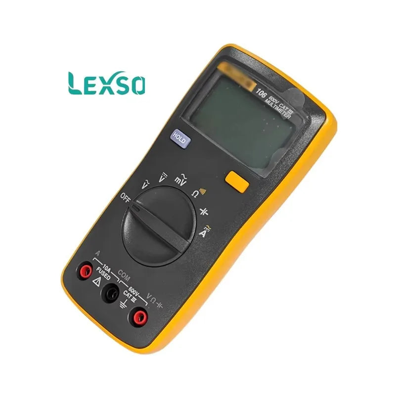 106 Handheld Digital Auto Range Digital Multimeter AC/DC Easily Carried Mini DMM Meter  lexso