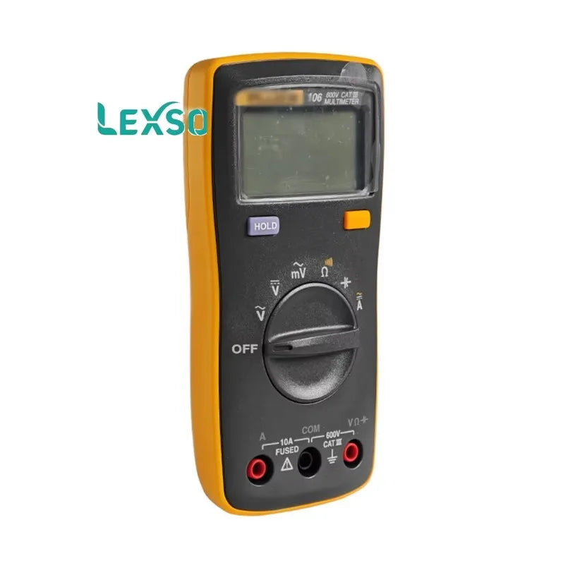 106 Handheld Digital Auto Range Digital Multimeter AC/DC Easily Carried Mini DMM Meter  lexso