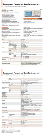 Tonghui TH2829A TH2829C Automatic Component Analyzer Continuous Curve Scanning Graphical Analysis Function  ytdi