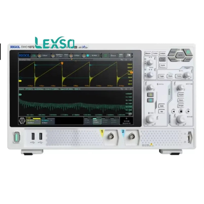 DHO1072 Digital Oscilloscope 70MHz 2CH 2GSa/s 12bit High Resolution High Resolution Flex Knob lexso