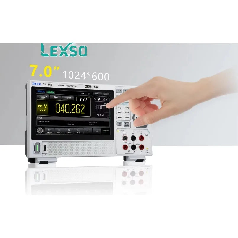 Rigol 5.5-digit Handheld Digital Multimeter DM858 DC Current/AC Voltage/Temperature Measurements 11 Types Input Signals lexso