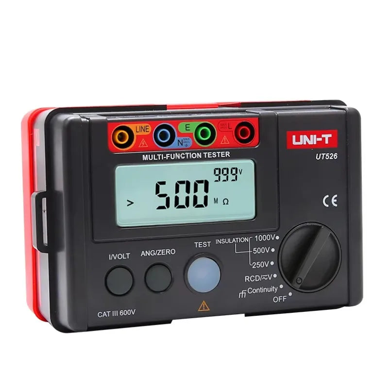 UNI-T UT526 Mini Insulation Electric Tester DC Multi-function Voltage Test RCD Leakage Protection Electrician Test Current lexso