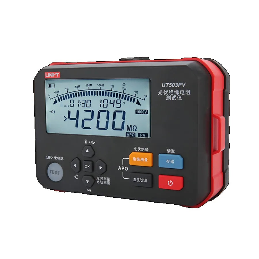 UNI-T UT503PV PV Insulation Resistance Tester Voltage DC 1000V AC 600V Insulation Resistance 4000M with High Voltage Alarm LS    ytdi