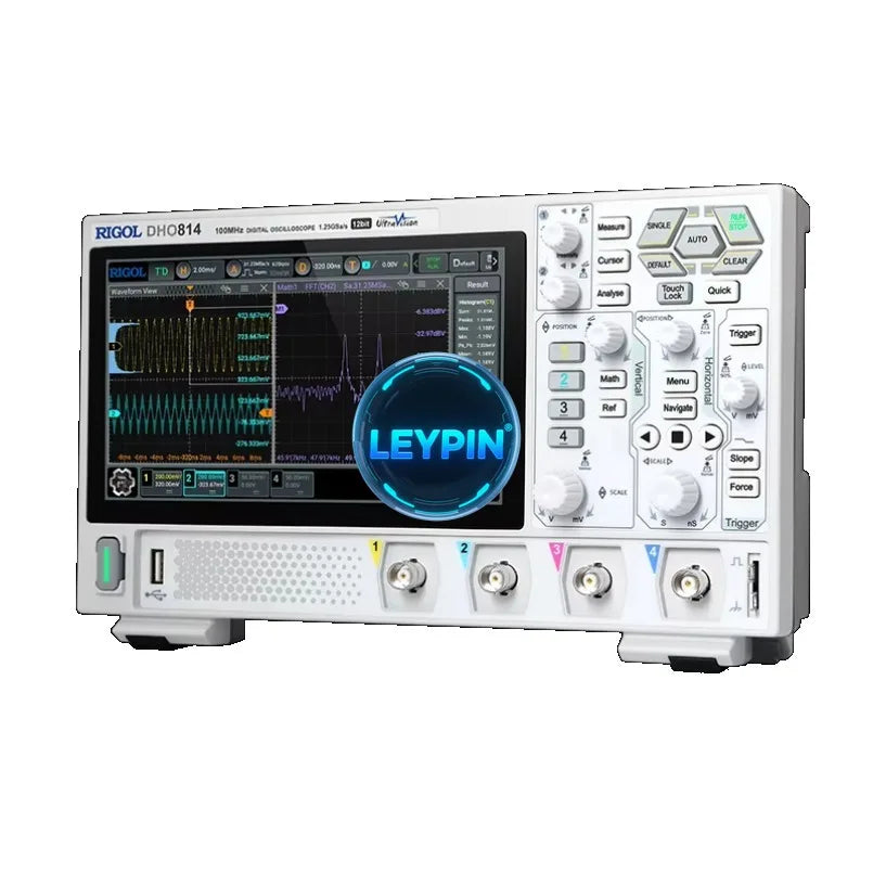 Rigol DHO804 Digital Oscilloscope 4 Channels 25 Mpts Maximum Storage Depth Supports Type-C Power Supply     lexso