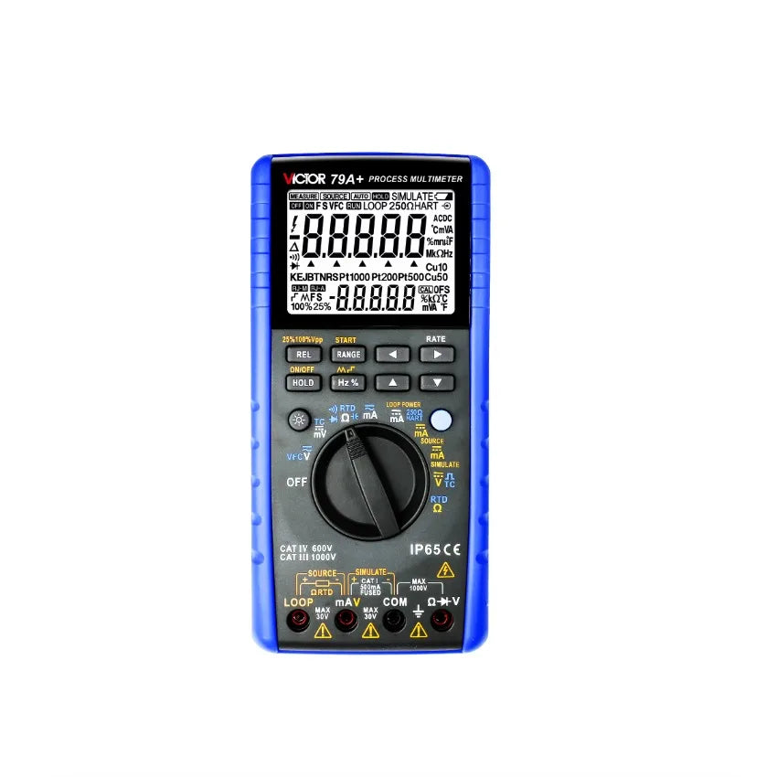 VICTOR VC79A+ Process Calibrator Multimeter IP65 Dustproof and Waterproof Process Meter Process Signal Source Meter LS    ytdi