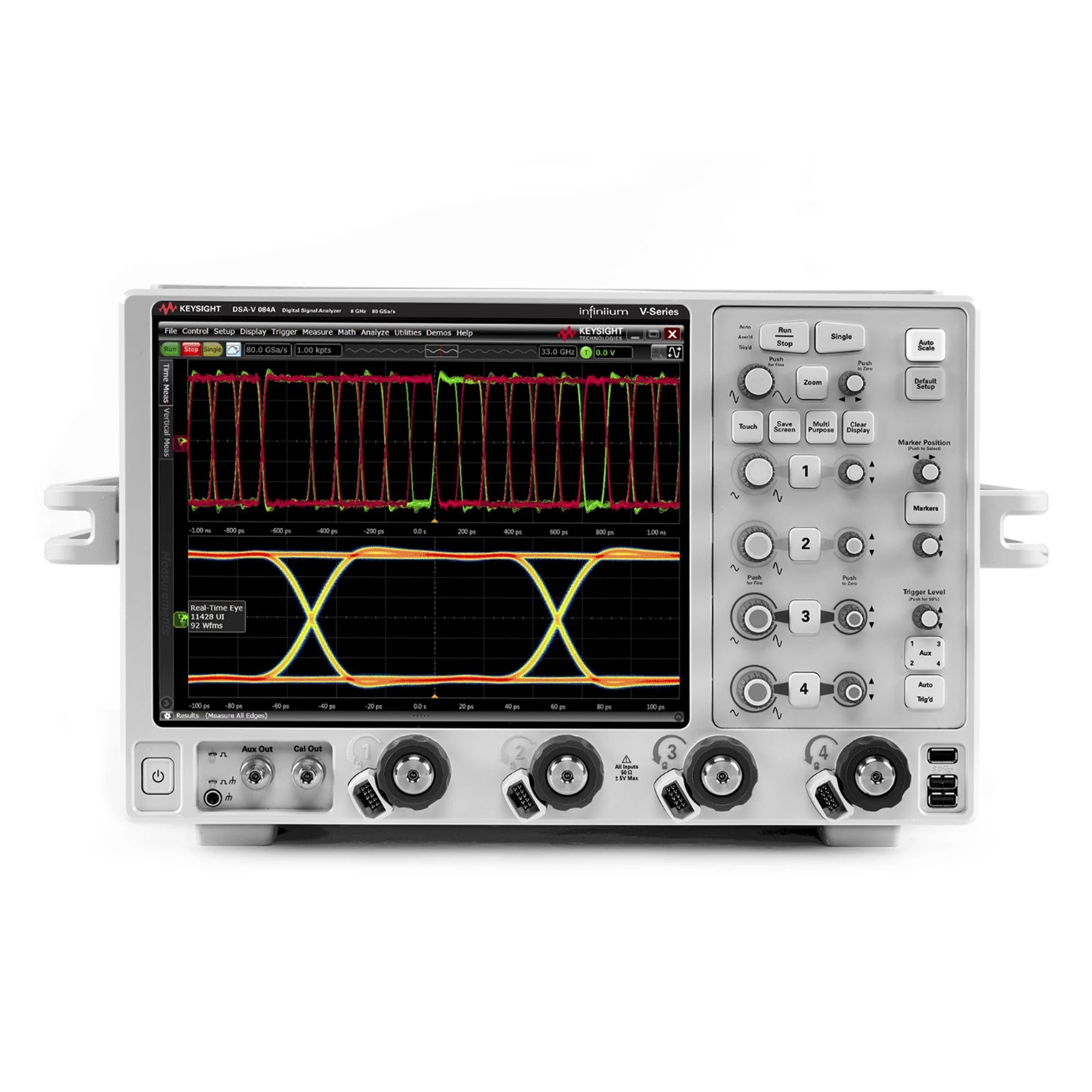 Keysight DSAV084A Infiniium V-Series Oscilloscope: 8 GHz, 4 Analog Channels