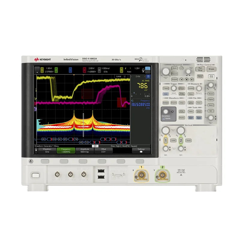 Keysight InfiniiVision 6000 X Series MSOX6002A Mixed Signal Oscilloscope, 1 GHz - 6 GHz, 2 Analog and 16 Digital Channels