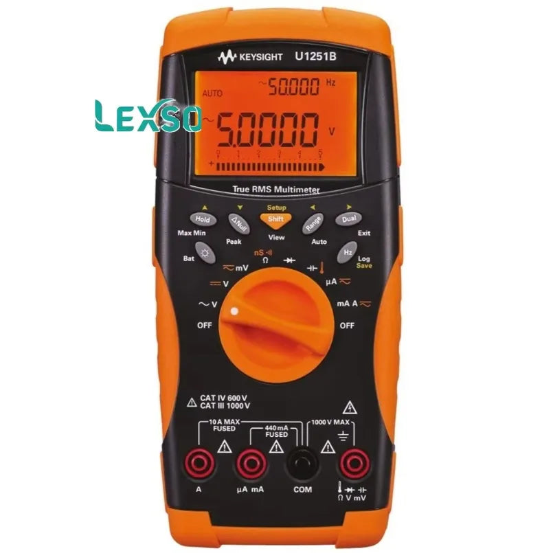 Keysight Technologies U1251B Handheld Digital Multimeter True RMS 10A AC/DC Max 1000V AC Max   lexso