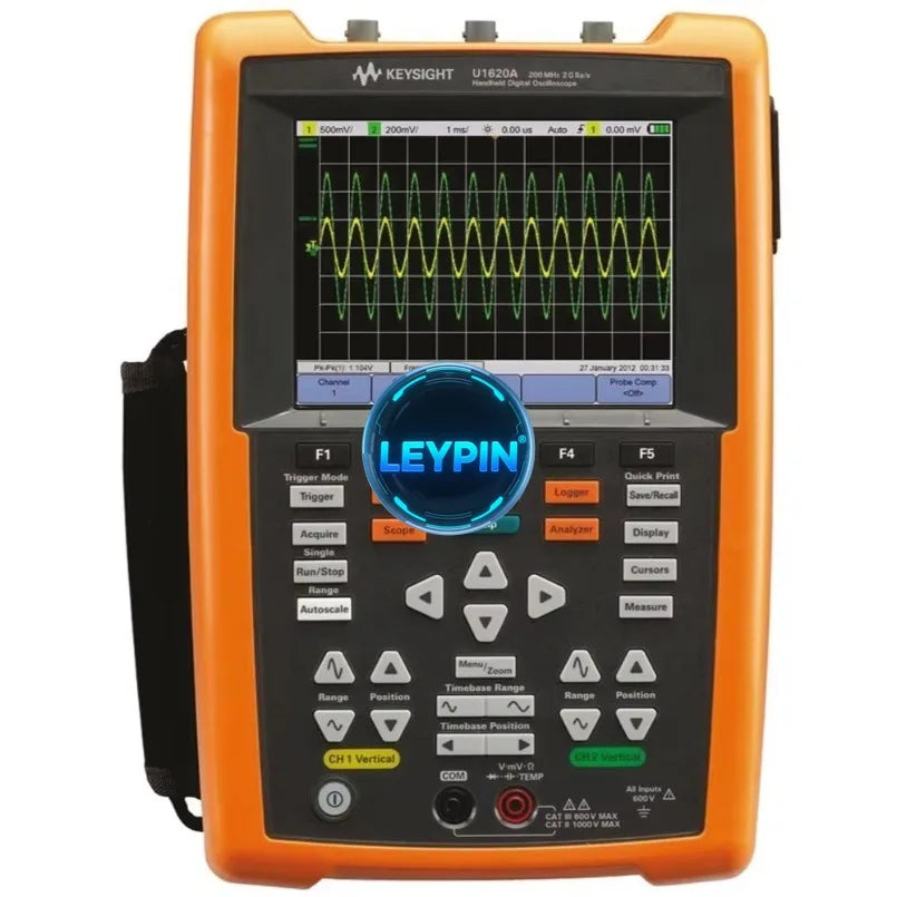 Keysight U1620A 200MHz Handheld Digital Oscilloscope with 100MHz Bandwidth Original Sampling Rateytdi    ytdi