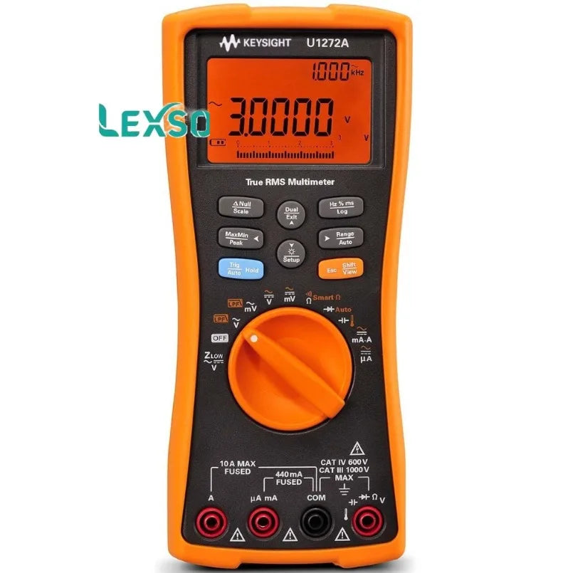 Keysight Technologies U1272A Handheld Digital Multimeter, True RMS, 10A Ac Max, 10A Dc Max, 1000V Ac Max  lexso    ytdi