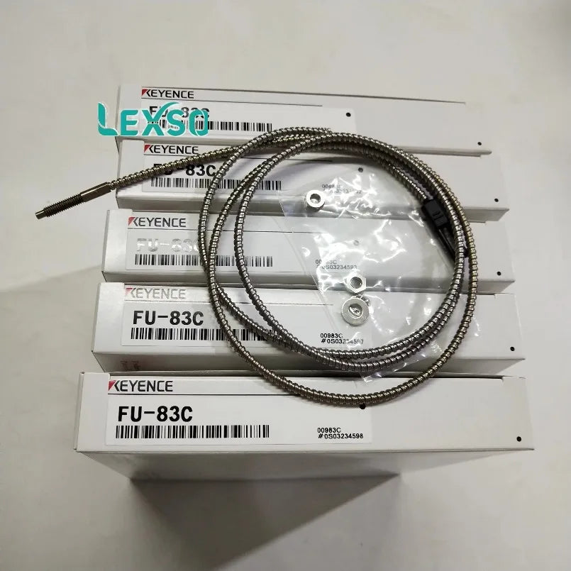 Keyence FU-83C Fiber Optic Sensor with Reflective Bending Radius R25mm Rugged Stainless Steel Original lexso