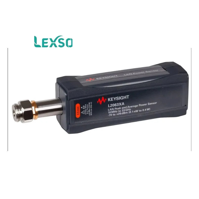 Keysight L2063XA LAN Wide Dynamic Range Average and Peak Power Sensor, 50,000 Readings/sec, -70dbm to 20dBm    lexso