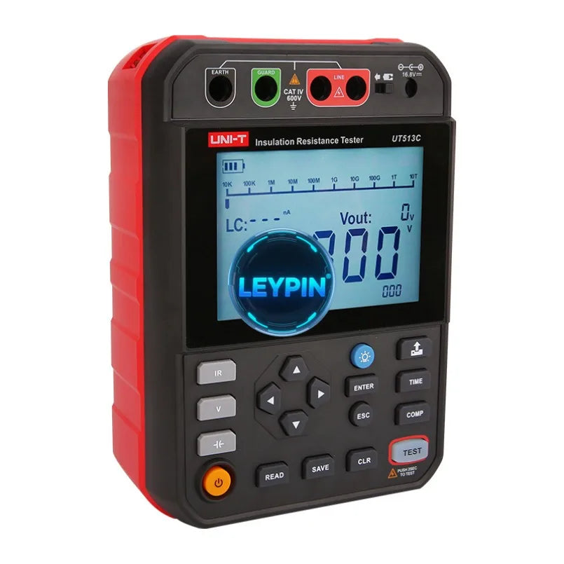 UNI-T UT513B 2.00T/UT513C 5.00T Resistance Testers 5kV  Data CAT IV 600V PI DAR Lithium Battery PC Software  lexso