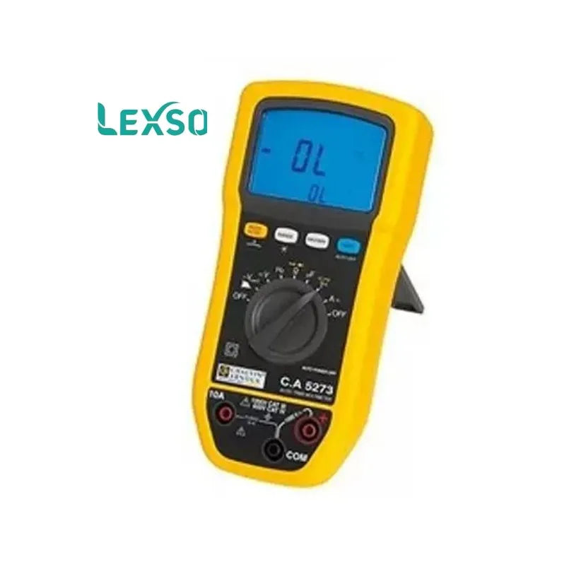 CHAUVIN ARNOUX C.A 5273 Handheld Digital Multimeter, True RMS, 10A Ac Max, 20A Dc Max, 1000V Ac Max   lexso