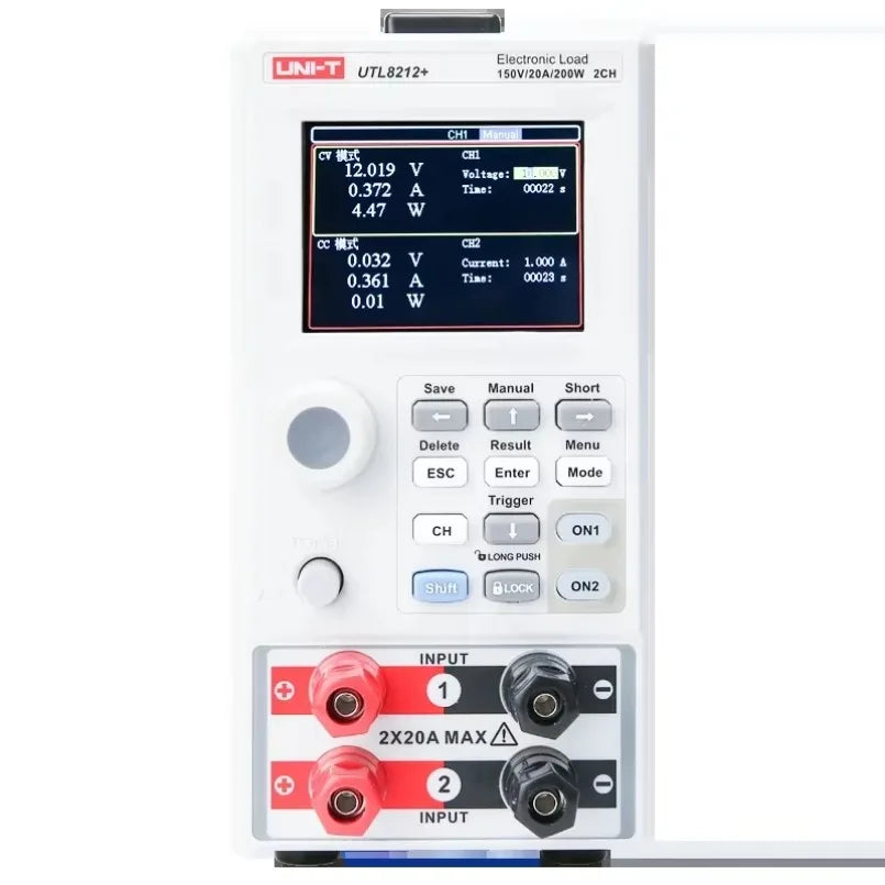 UNI-T  UTL8212+ 150V 20A 400W Electronic Load Programmable Power Supply Current Meter RS232 Communication Module lexso
