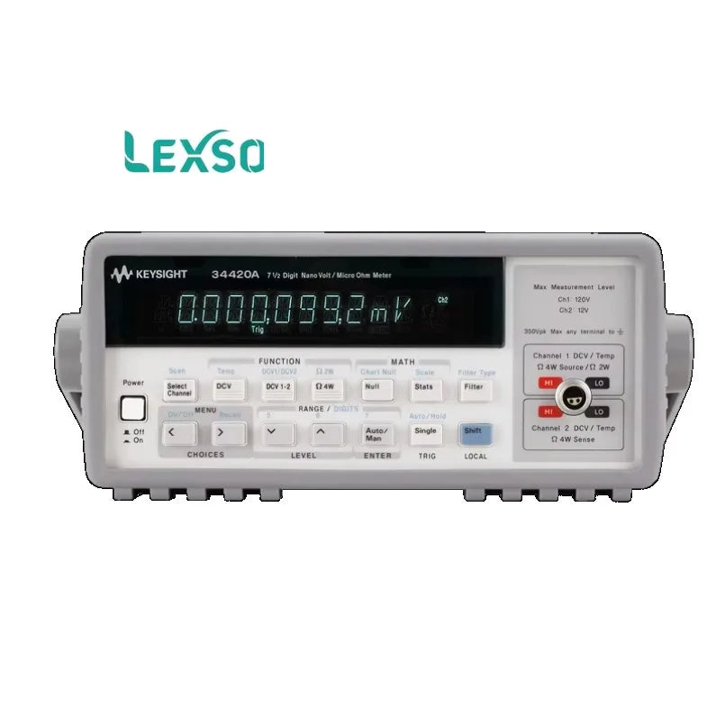 Agilent Keysight 34420A 7 1/2 Digit Benchtop Multimeter Microohmmeter & Nano Volt Meter Electronic Measuring Instrument   ytdi