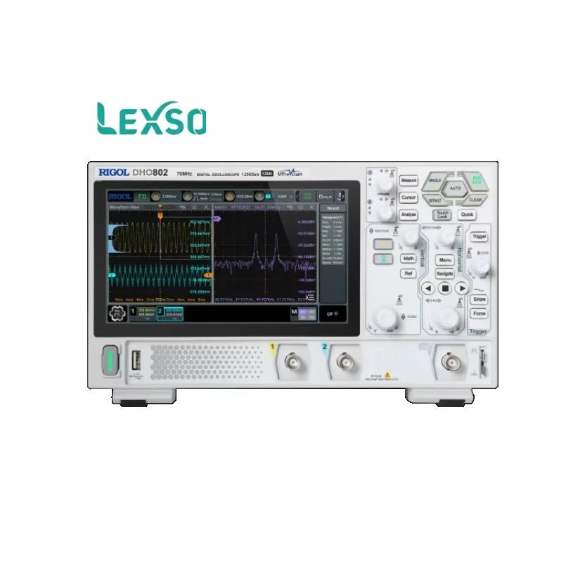 RIGOL DHO802 70MHz Digital Oscilloscope 1.25 GSa/s Sample Rate 12-Bit Resolution High Performance lexso