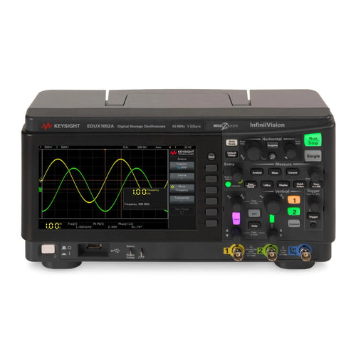 Keysight EDUX1052A Oscilloscope: 50 MHz, 2 Analog Channels