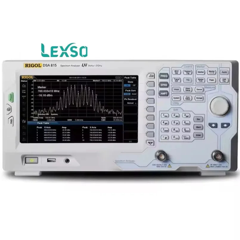 RIGOL DSA815 Spectrum Analyzer 1.50 GHz Compact Design Easy-To-Use Interface With a Widescreen Display lexso
