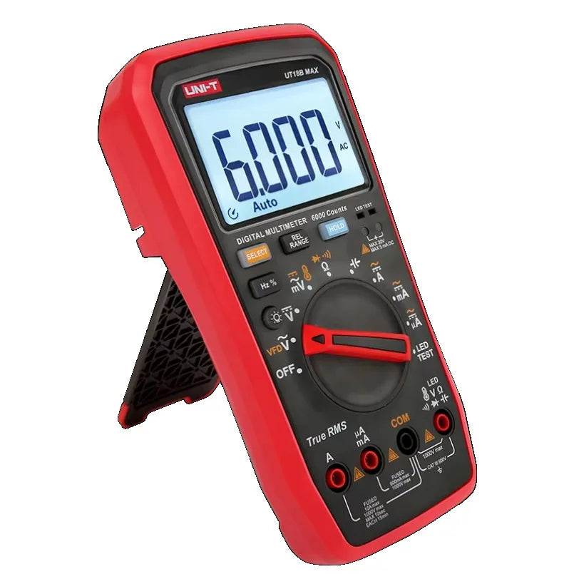 UNI-T UT18B Max True RMS Digital Multimeter VFD 1000V 10A Resistance Capacitance Frequency Test Meter lexso