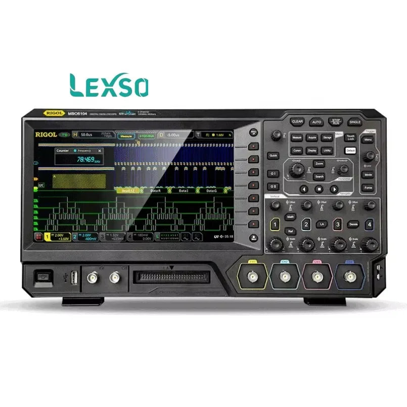 RIGOL MSO5204 200MHz 4-Channel Mixed Signal Oscilloscope 8GSa/s Sampling Rate 16 Digital Channels for Measurement Function lexso