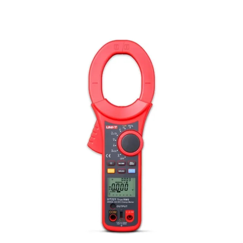 UNI-T UT221 Handheld AC DC 2000A Digital Clamp Meter True RMS Ammeter Resistor Frequency Diode Test Current Measuring Meter lexso
