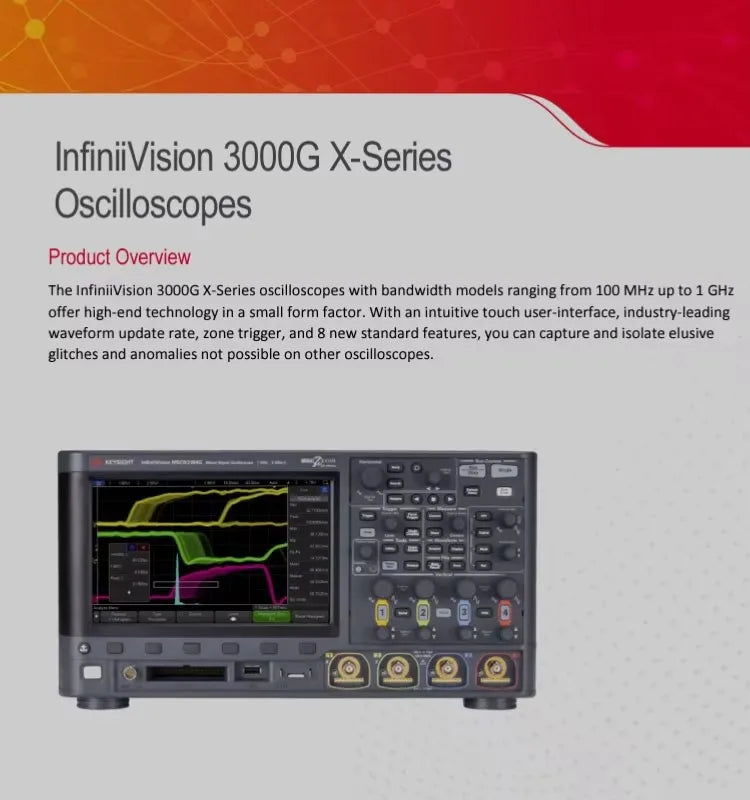 Keysight DSOX3014A StorageOscilloscope 100 MHz 4 Channels