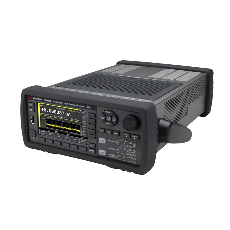 Keysight B2987B Electrometer/High Resistance Meter, 0.01fA, 0.01 fA minimum measurement resolution, 20,000 readings/s