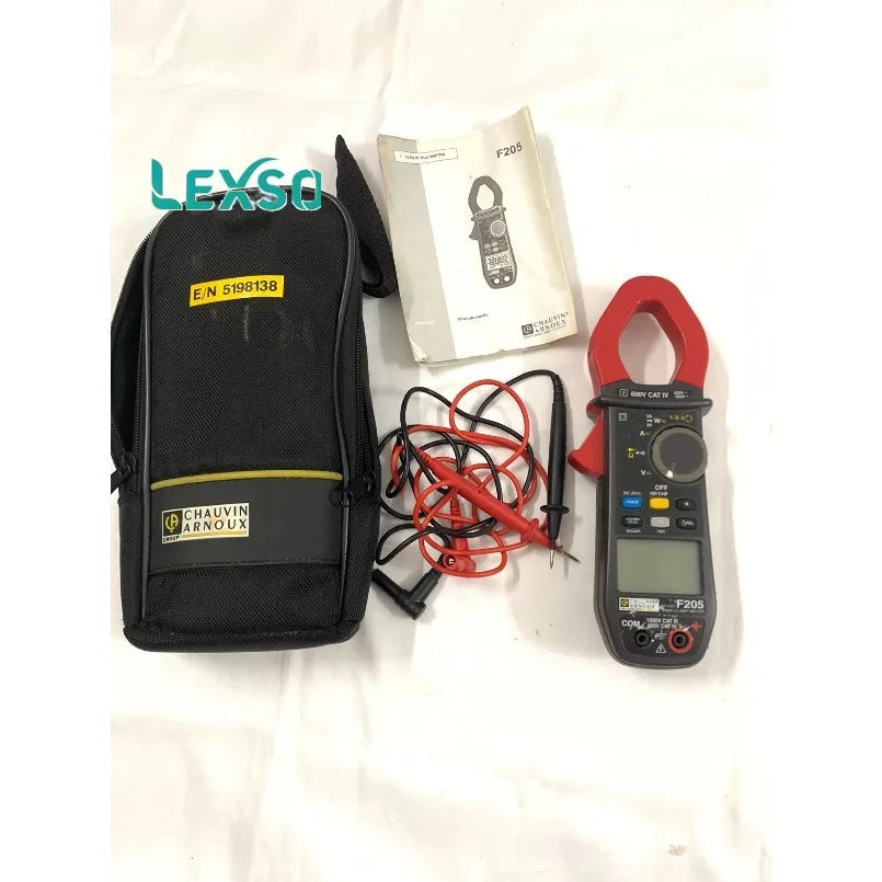 Chauvin Arnoux F205 Digital Current Clamp CAT III 1000 V, CAT IV 600 V Display (Counts): 6000    lexso