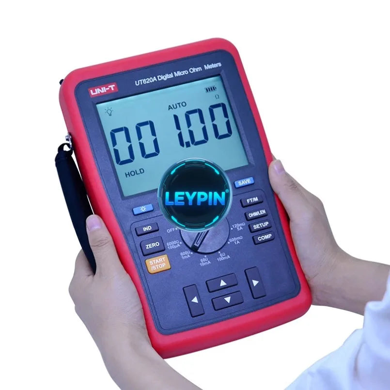 UNI-T UT620A 60000 Counts Digital Micro Ohm Meter Resistance Meter 6.0000K Ohm With High/Low Limit Alarm USB   lexso