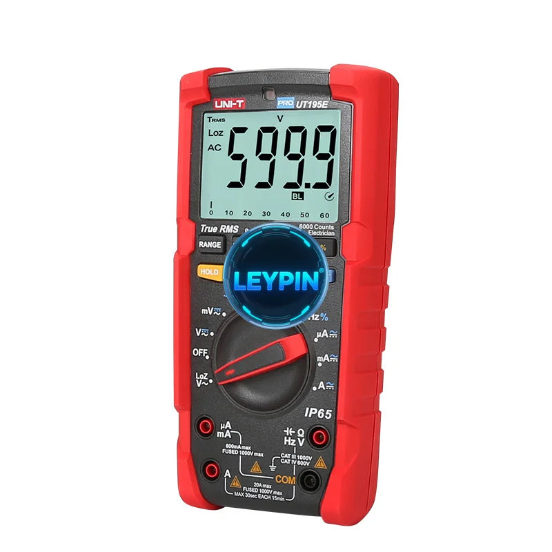 UNI-T UT195E True RMS Handheld Industrial Digital Waterproof Multimeters Voltage Measurement with IP65 and 2m Drop Proof   ytdi