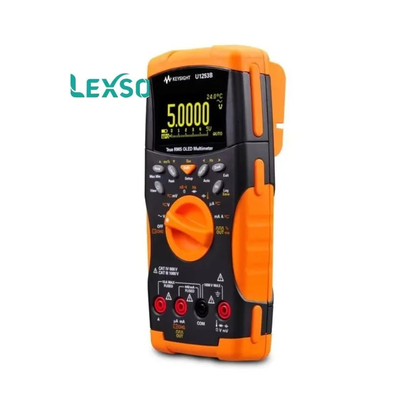 Keysight Technologies U1253B Handheld Digital Multimeter, True RMS, 10A Ac Max, 10A Dc Max, 1000V Ac Max lexso
