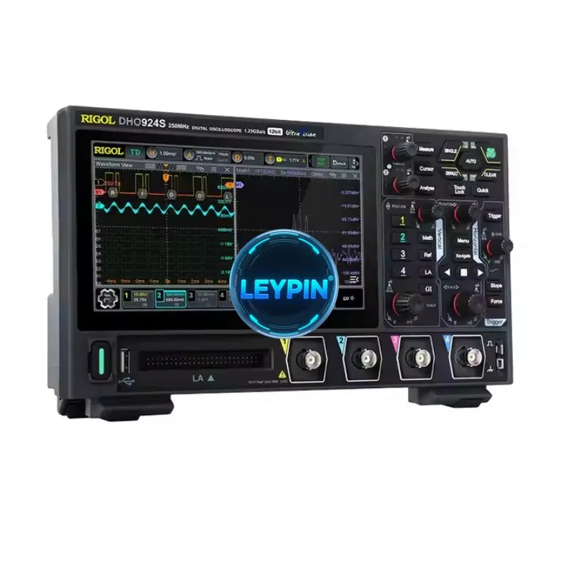 RIGOL DHO924S Digital Oscilloscope 4 Channels 12-bit 250MHz 1.25 GSa/s Supports Bode Plot Analysis     lexso